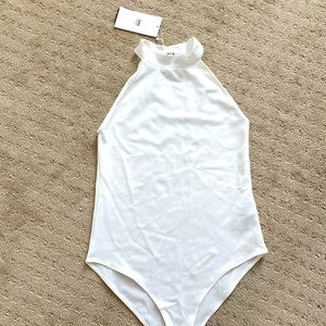 NWT White Zara Bodysuit - Medium